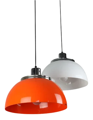 Vintage 2240 Faro Pendant Lamp by Luigi Massoni from Guzzini & Meblo, 1960s, Set of 2