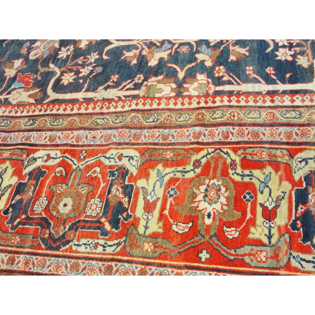 Textile Antique Tree of Life Persian Sultanabad, Carpet, 14' X 27' For Sale - Image 7 of 10