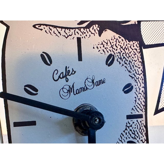 Cafés Mama Same Pop Art Advertising Table Clock / Table Display, Spain, 1990s For Sale - Image 12 of 17