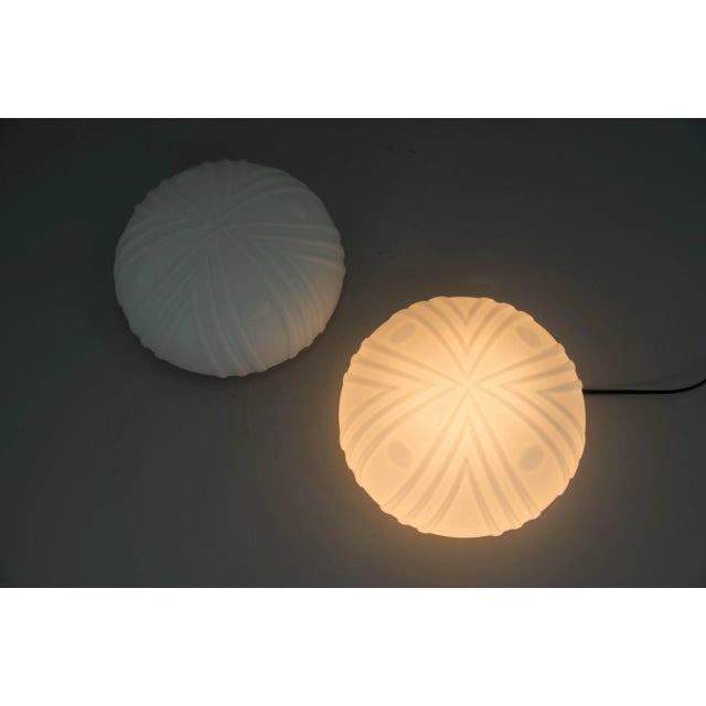 Mid-Century Flush Mounts, 1990s, Set of 2 For Sale - Image 4 of 8