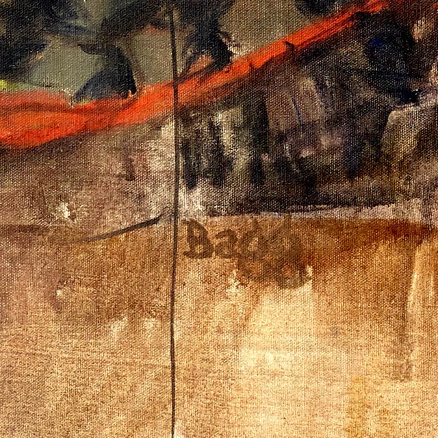 Vintage Abstract Oil on Canvas by James Bagg For Sale - Image 4 of 5