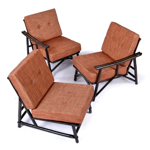 Ficks Reed John Wisner for Ficks Reed Far Horizons Rattan Modular Sofa With End Table Set For Sale - Image 4 of 12