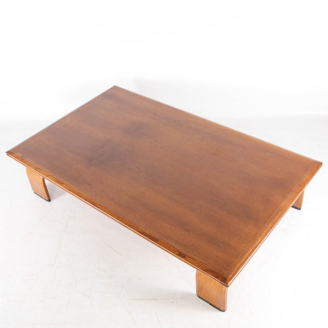 Large Japanese Coffee Table in Oak, 1970s For Sale - Image 6 of 17