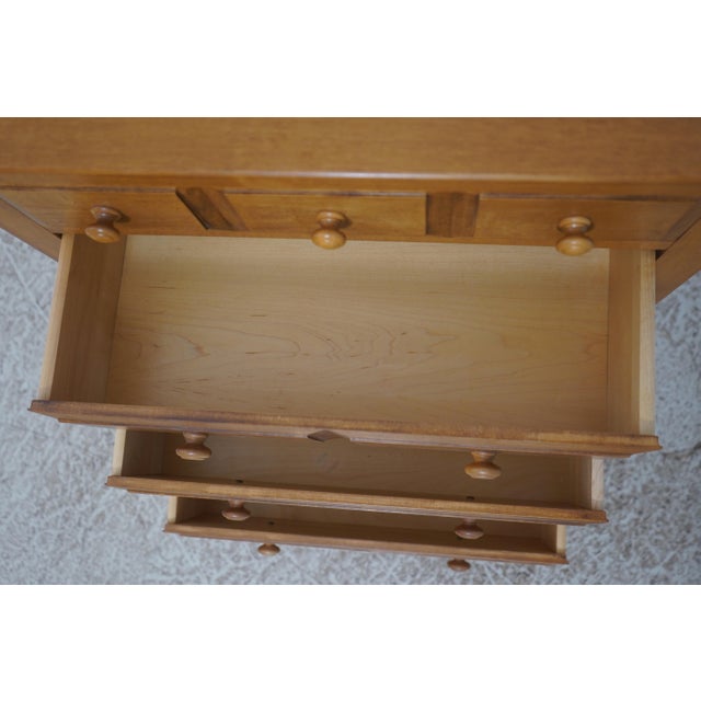 1980s Ethan Allen Country Colors Maple Nightstand For Sale - Image 5 of 16