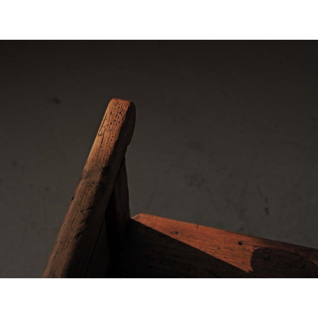 Folk Art Mountain Bench in Wood, Spain, 19th Century For Sale - Image 9 of 18