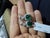 Natural Zambian Emerald Caboshan 8.42 Carats and Diamonds 1.54 Carats /14k Gold, A Pair For Sale - Image 13 of 18