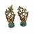 Geometric Bronze Masks with Marble Bases, Set of 2 For Sale - Image 4 of 5