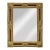 Gilt Wood Tramp Art French Folk Mirror With Raised Pyramidal Motifs, Circa 1900 For Sale