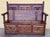 19th Spanish Carved Large Hall Bench with Storage For Sale - Image 4 of 18
