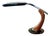President Desk Lamp by Fase Black Lacquered Edition and Mongoy Wood, 1968 For Sale