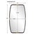 Contemporary Handsome Metal/Brass Mirror For Sale - Image 3 of 8