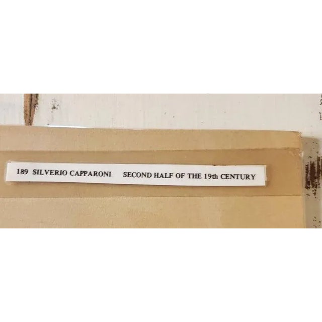 Paper Silverio Capparoni Italian School Drawing on Paper For Sale - Image 7 of 9