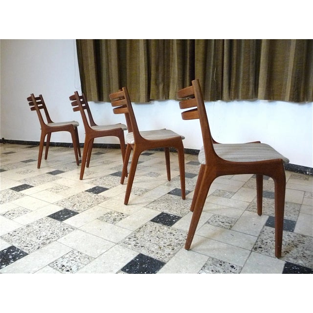 Scandinavian Teak Dining Chairs, 1960s, Set of 4 For Sale - Image 9 of 13