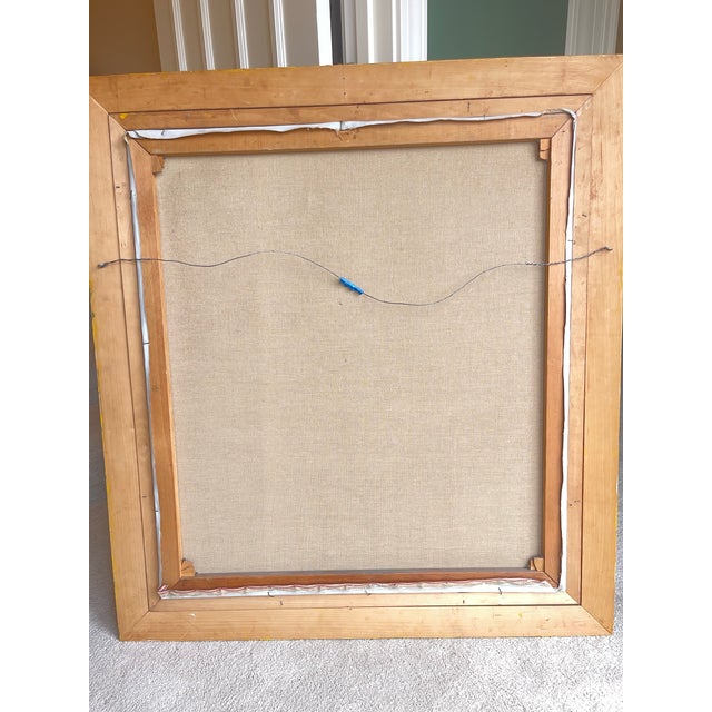 Brown Internationally Renowned Artist Marie Goth’s 1923 Monumental Oil Portrait of Hoosier Businessman Arthur S. Overbay For Sale - Image 8 of 11