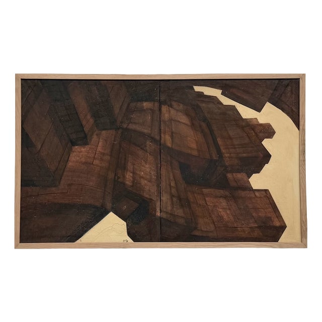 Abstract Deconstructed Architecture Diptych, France, 1970s For Sale