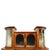 French Pair Mahogany, Parquetry & Ormolu Credenzas With Beveled Glass C1890 For Sale - Image 3 of 12