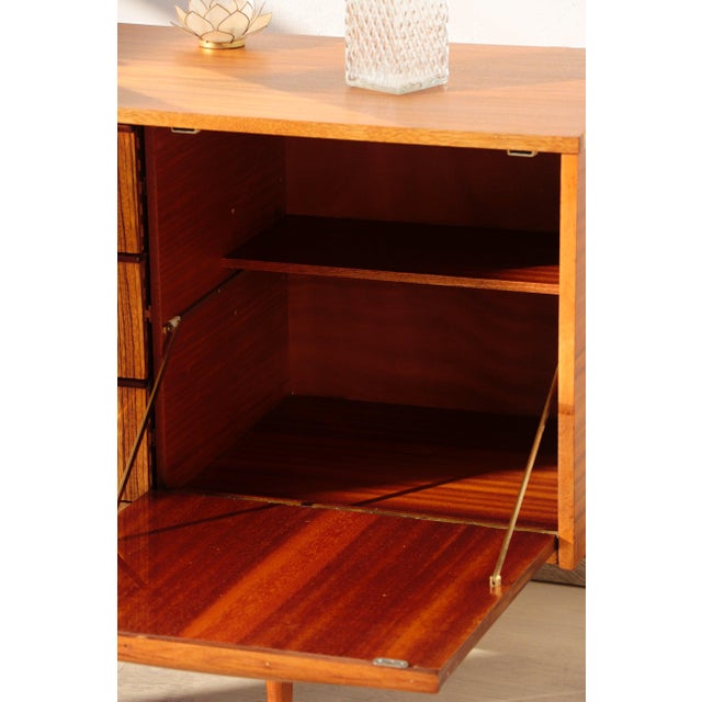 Vintage Teak and Zebrano Sideboard Elliots of Newbury, 1960s For Sale - Image 13 of 18