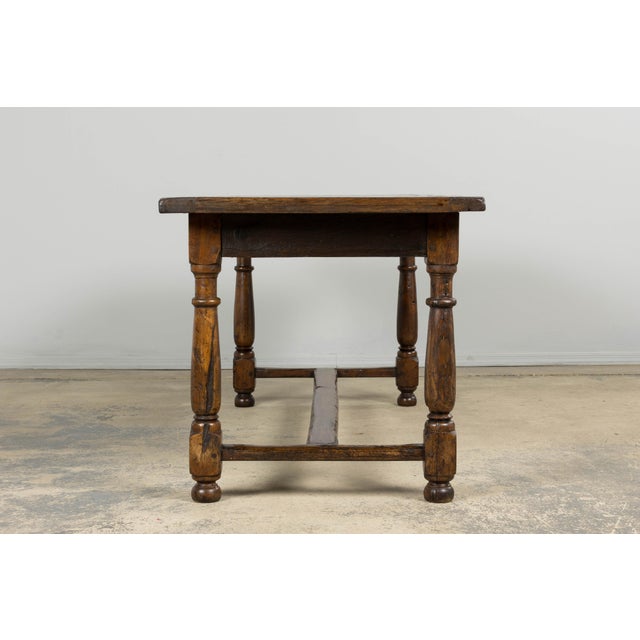 18th Century French Provincial Louis XIII Style Oak Table For Sale - Image 14 of 17