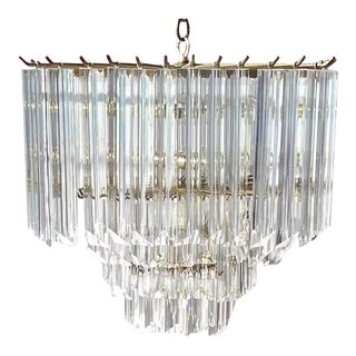 Midcentury Lucite Chandelier For Sale