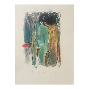 Silvia Sanjurjo (Argentine) "Serie Pasajes: Enlace" Hand-Embellished 1/1 Monotype & Pastel – Centro De Edición – Unframed (15.25" X 20.125")