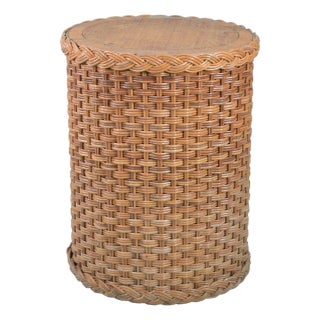 Braided and Wrapped Rattan dining Table Base For Sale