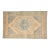 Vintage Distressed Turkish Oushak Rug in Pastel Blue and Cream For Sale
