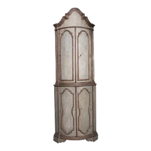 18th Century Italian Painted Corner Cabinet