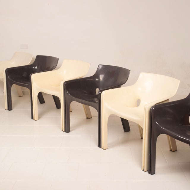 Gaudì Armchairs by Vico Magistretti for Artemide, 1960s, Set of 6 For Sale - Image 12 of 18