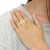 10K Yellow, White and Rose Gold over .925 Sterling Silver 5/8 Cttw Diamond Channel-Set Stackable Band Ring Set (H-I Color, I1-I2 Clarity) - Size 6 3/4 For Sale In New York - Image 6 of 7
