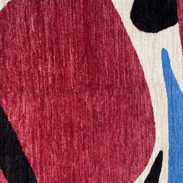 After Alexander Calder Modern Hand-Knotted Wool Rug - 5'4" X 7'8" For Sale - Image 6 of 17