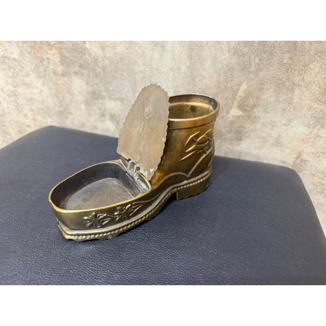 Vintage Edelweiss Hiking Boot Ashtray For Sale In Los Angeles - Image 6 of 11