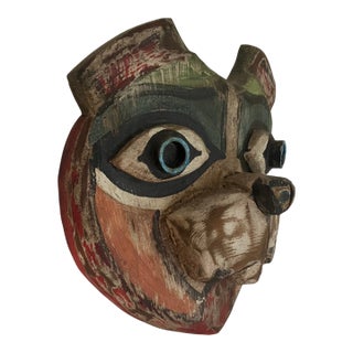 Tribal Mask (Depicting a Bear) For Sale