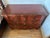 Theodore Alexander Red Leather-Wrapped Serpentine Three-Drawer Chest With Gilt Decoration For Sale - Image 11 of 16