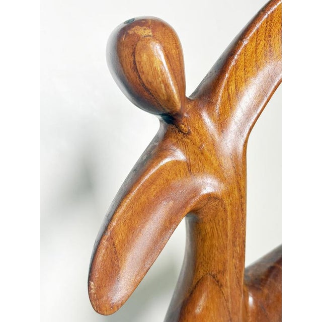 1960s Wooden Sculpture of a Woman, France, 1960s For Sale - Image 5 of 12