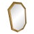 Gold Octagon Beveled Wall Mirror by Carolina Mirror Company For Sale