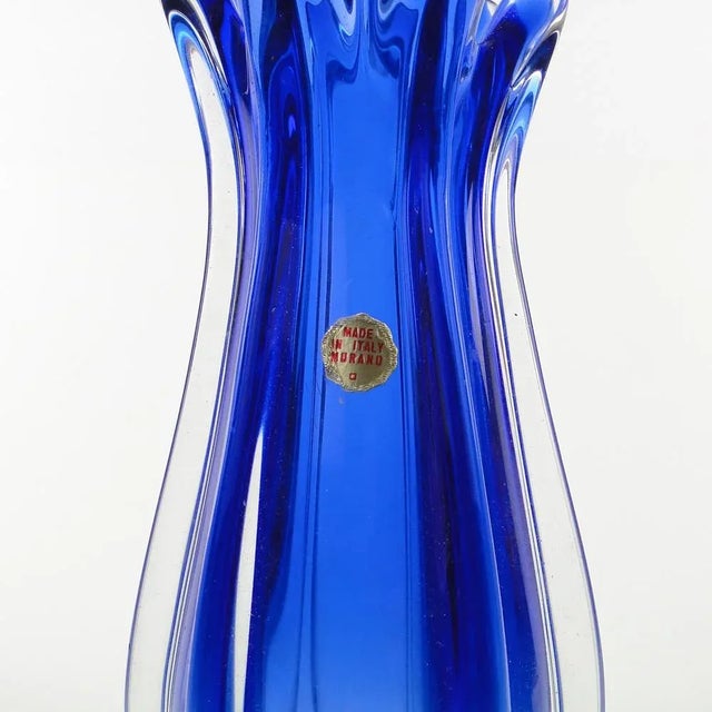 1950s Mid-Century Italian Murano Glass Vase, 1950s For Sale - Image 5 of 12