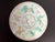 Adorable 1950s circus themed frosted glass flush mount light reverse painted with leaping dogs chasing balls, elephant,...
