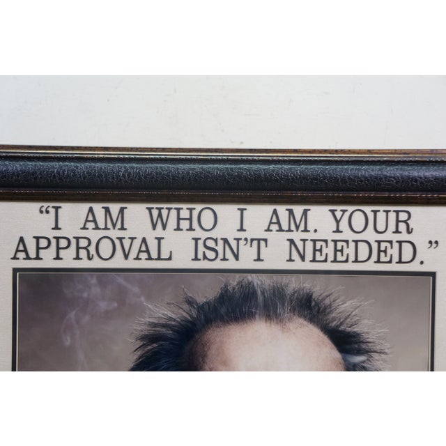 Late 20th Century Jack Nicholson Signed Cigar Smoking Your Approval Isn't Needed Memorabilia 31" For Sale - Image 6 of 10
