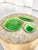 The Costa Nova Portugal Hand Painted Ceramic Set of 3 Green Leaf Dip Plates Bowls is a beautiful and unique addition to...