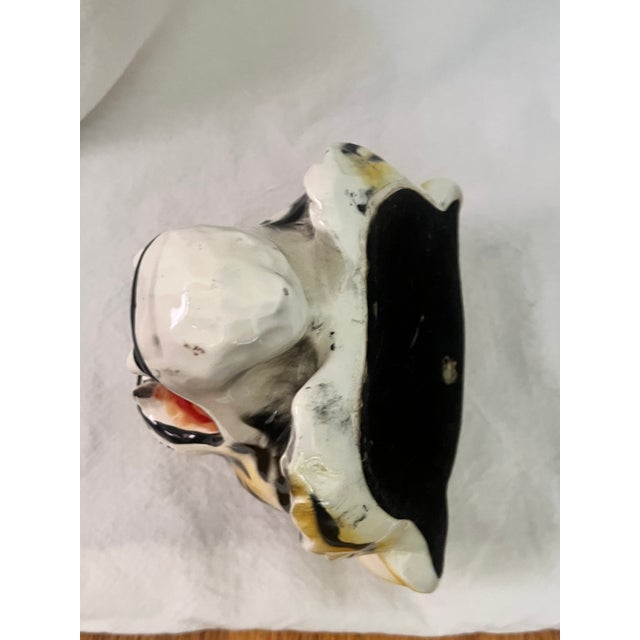 1960s Vintage Hand Painted Tiger Head Wall Sculpture For Sale - Image 5 of 10
