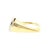 A late 20th-century 18k gold diamond ring. Features a wave-like design with 24 brilliant-cut white diamonds. Total carat...