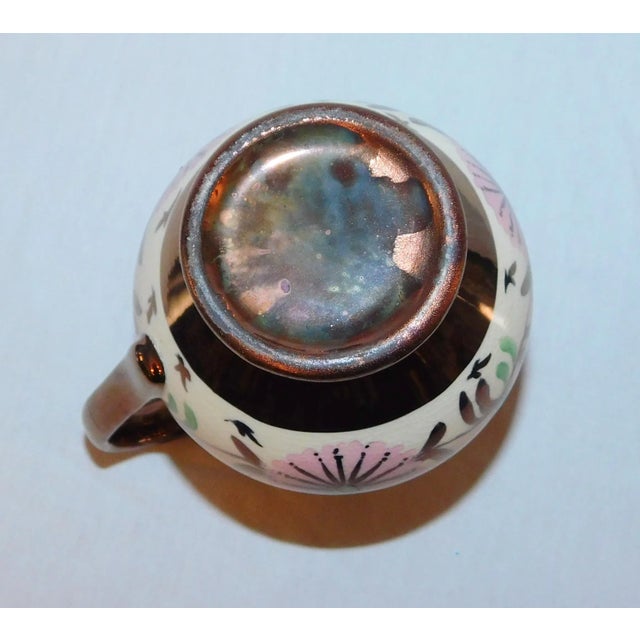 Ceramic Vintage Copper Lustre Creamers - Set of 2 For Sale - Image 7 of 13