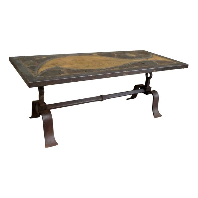 Brutalist Coffee Table, France, 1960s For Sale