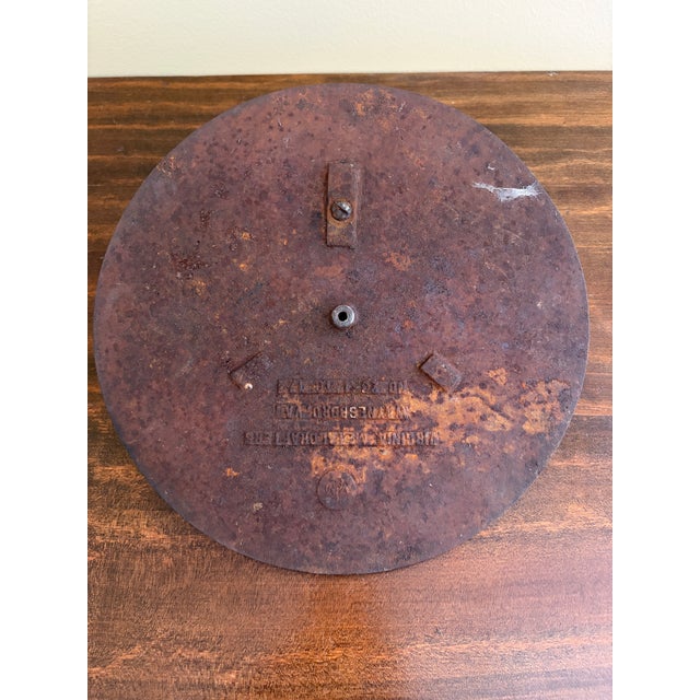 Metal Vintage English Country Iron Verdigris Garden Sundial "Grow Old Along With Me" For Sale - Image 7 of 7