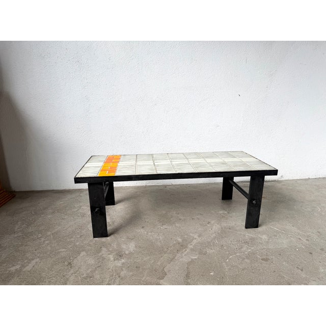 Vintage Ceramic Coffee Table by Jean Jaffreux, 1950s For Sale - Image 17 of 17