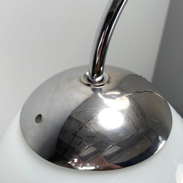 Vintage Steel Tube Floor Lamp with Integrated Table, 1920s For Sale - Image 9 of 13