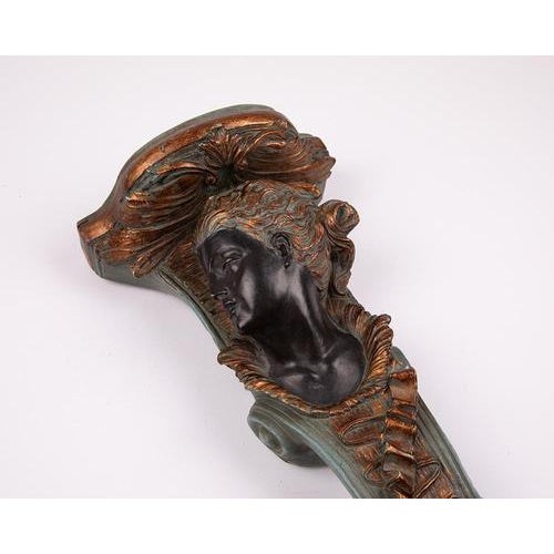 Antique Corbel Bracket With the Face of a Woman For Sale - Image 4 of 12