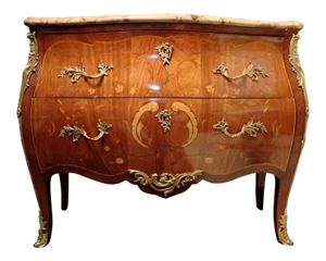 19th Century Louis XV Commode With Marble Top