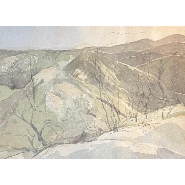 Nathaniel Weil (American 1930 - 2024) Hudson River Watercolor Landscape Painting From Suffern, New York For Sale In New York - Image 6 of 12