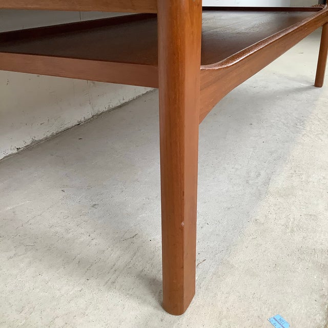 Scandinavian Two-Tier Teak Coffee Table For Sale - Image 12 of 12